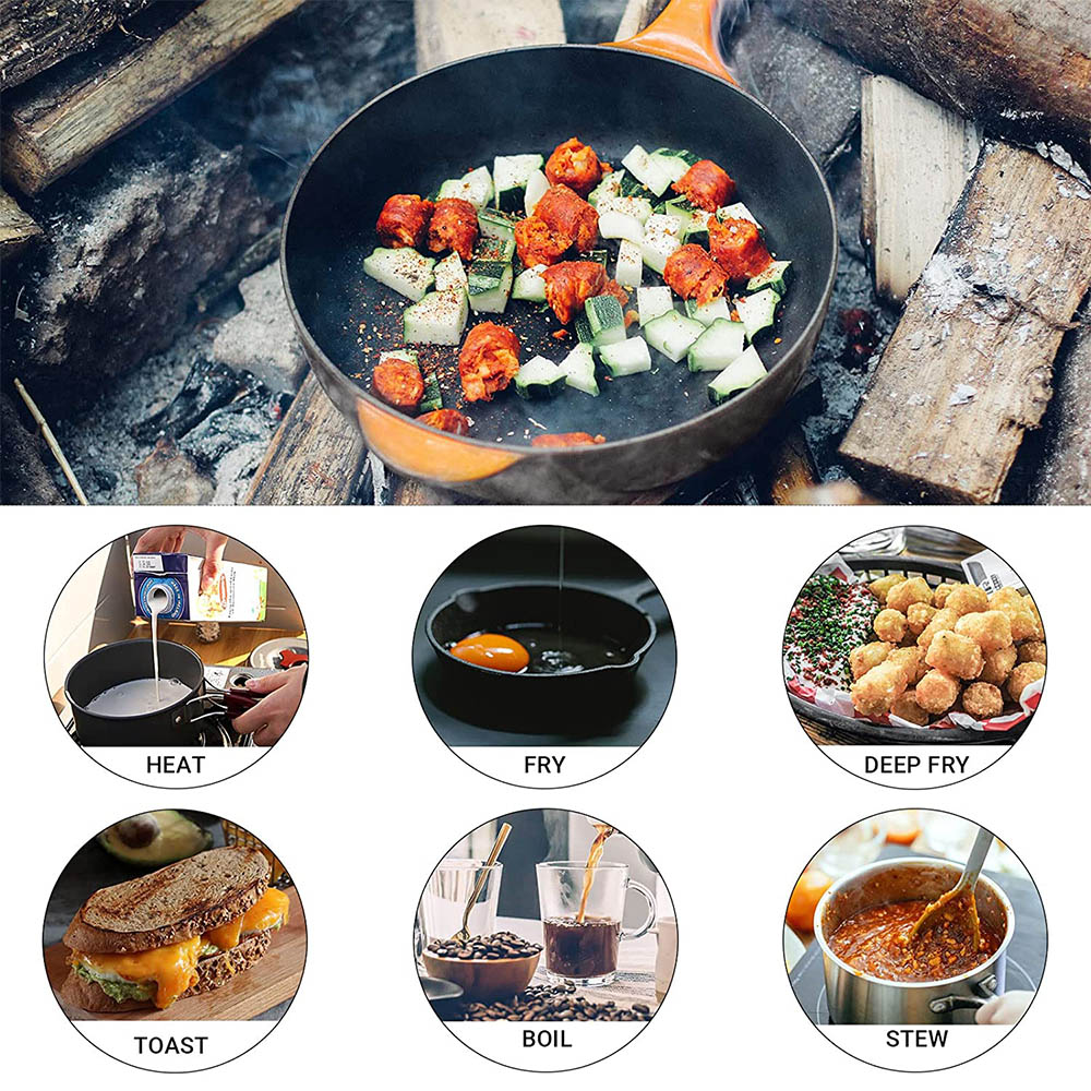 Outdoor cooking 3-4 person pic - Camping Cooking Frying Pan recension och pris
