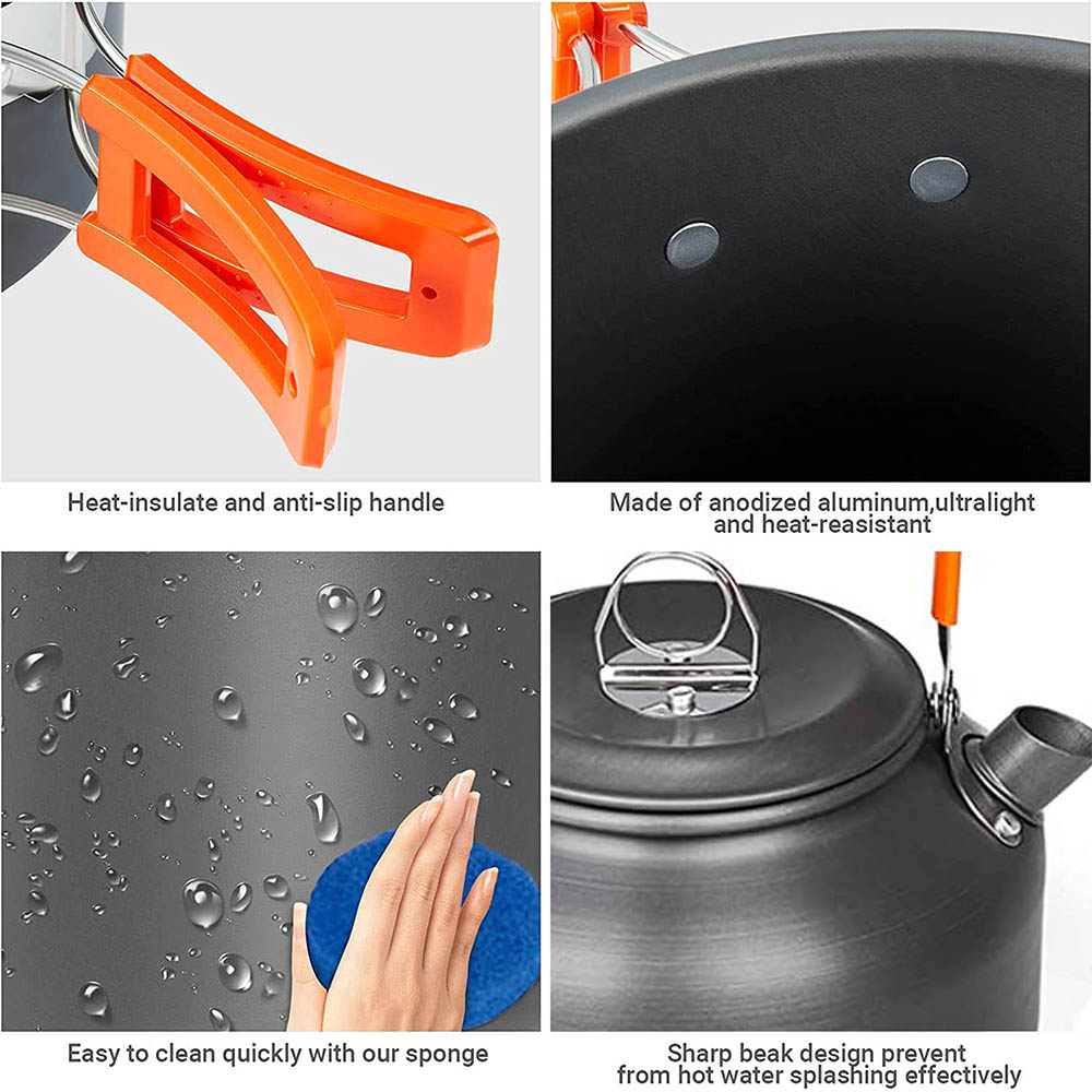 1pcs/1set Camping Cookware Kit - Camping Cooking Pots And Pans recension och pris