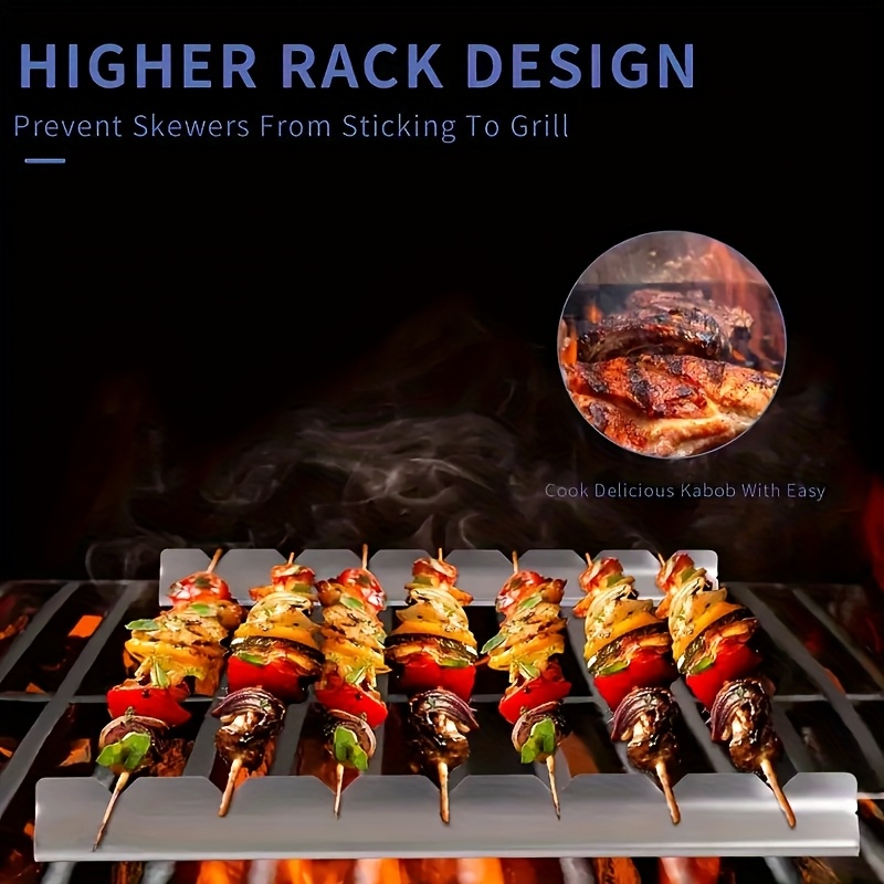 2pcs Kebab Rack Kebab Stands S - Camping Cooking Utensil Holder recension och pris