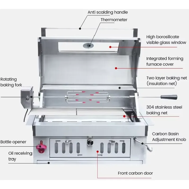 Portable Charcoal BBQ Grill Wa - Camping Cooking Grate recension och pris