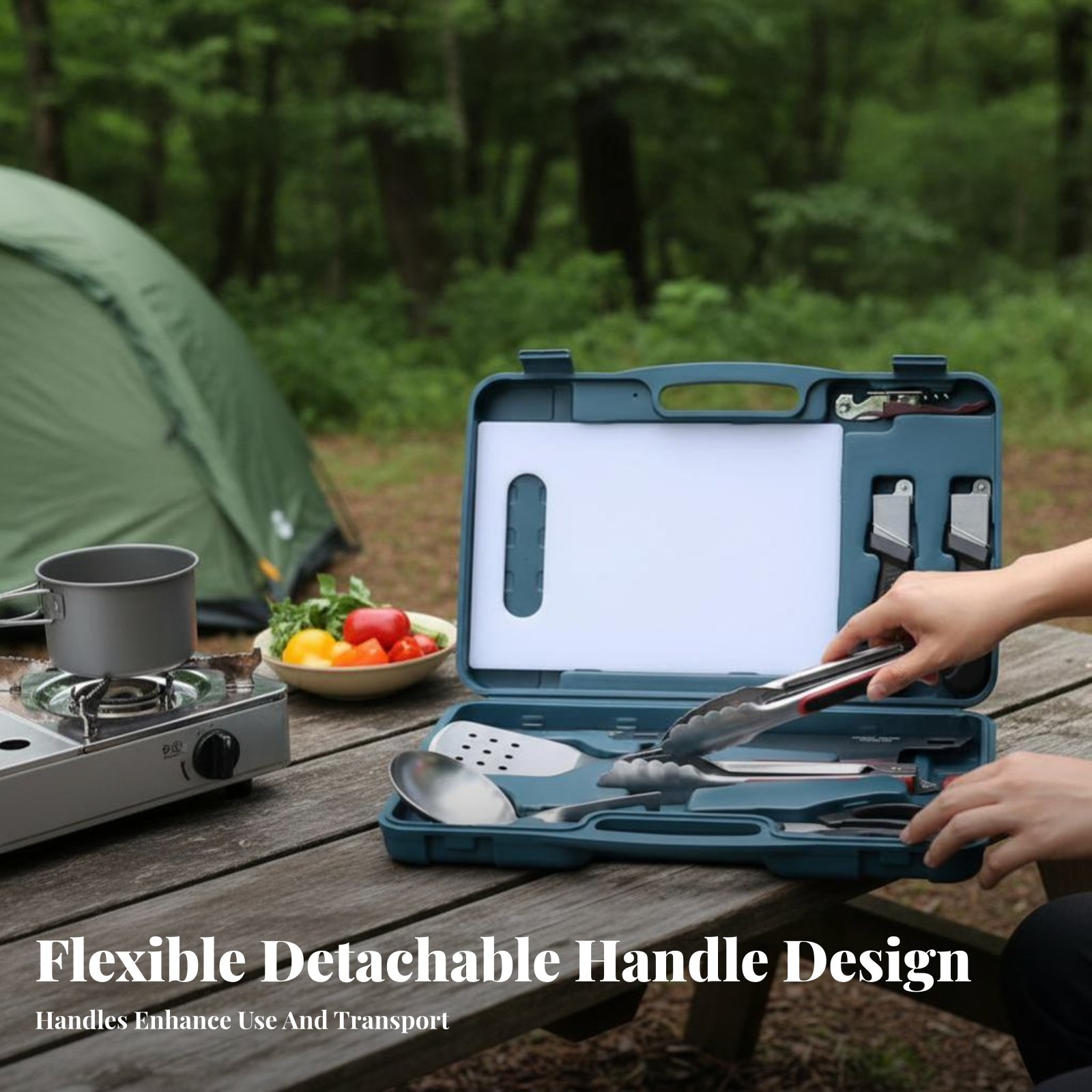 Outdoor Dining Cutlery Set, Ca - Camping Cooking Kit Box recension och pris