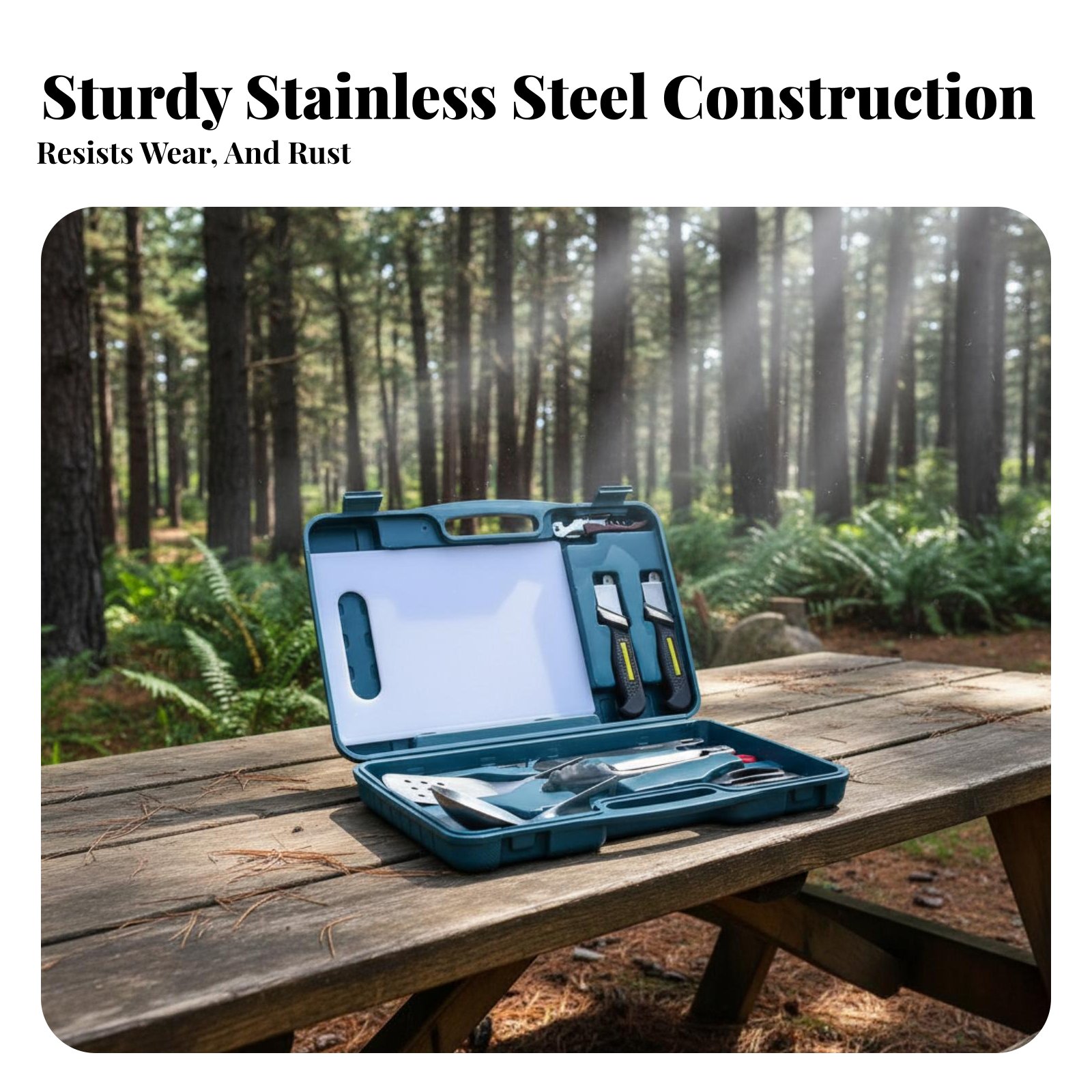 Outdoor Dining Cutlery Set, Ca - Camping Cooking Kit Box recension och pris