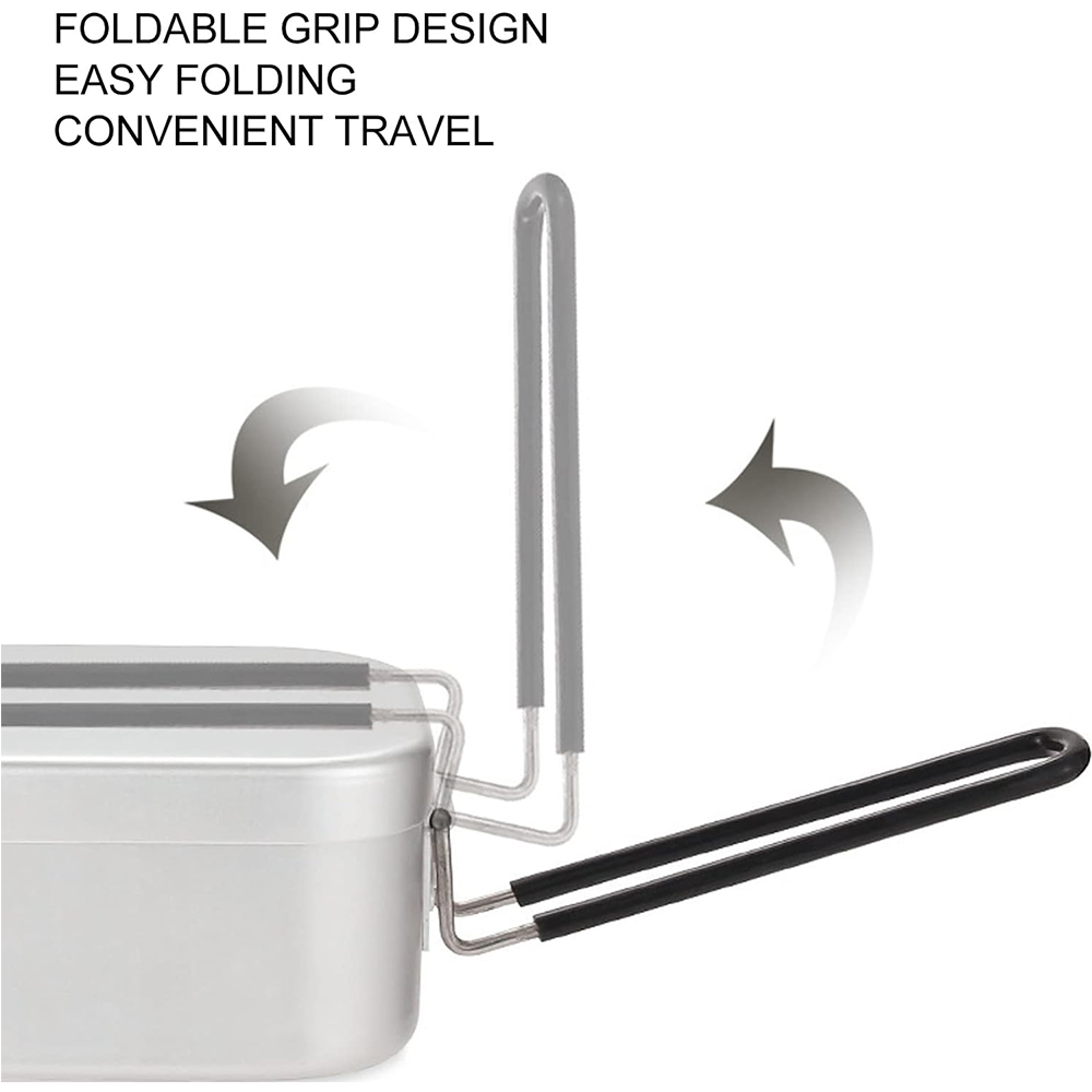 800ML Aluminum Lunch Boxes Out - Camping Cooking Kit Box recension och pris