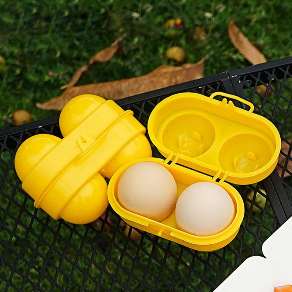 2 Grid Egg Storage Box Contain - Camping Cooking Utensil Holder recension och pris