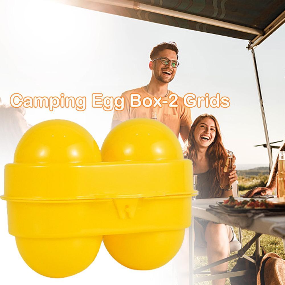 2 Grid Egg Storage Box Contain - Camping Cooking Utensil Holder recension och pris