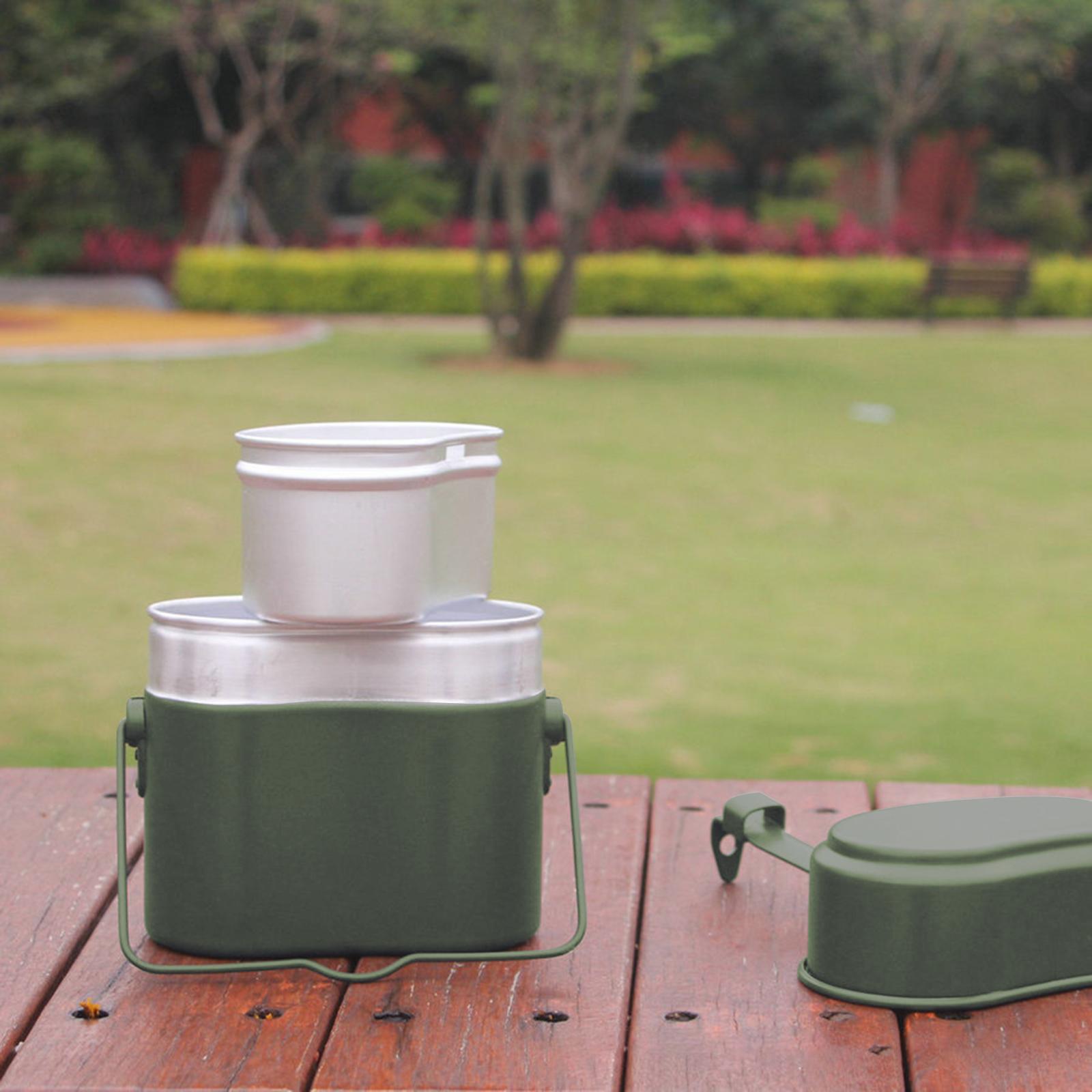 Lunch Box Mess Kit Pot and Pan - Camping Cooking Kit Box recension och pris