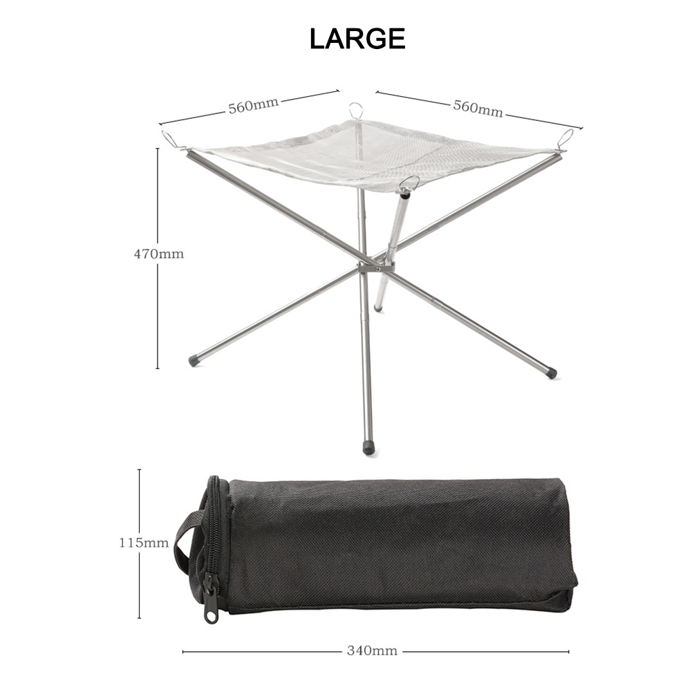 Portable Camping Fire Pit Gril - Camping Cooking Grate recension och pris
