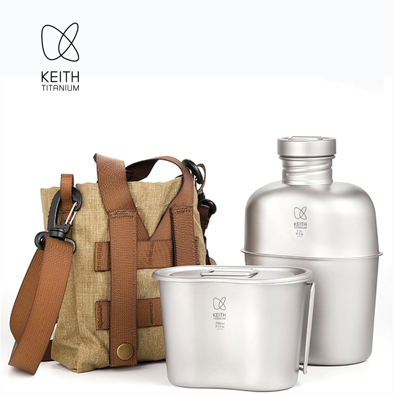 KEITH  Pure Titanium Canteen M - Camping Cooking Mess Kit recension och pris