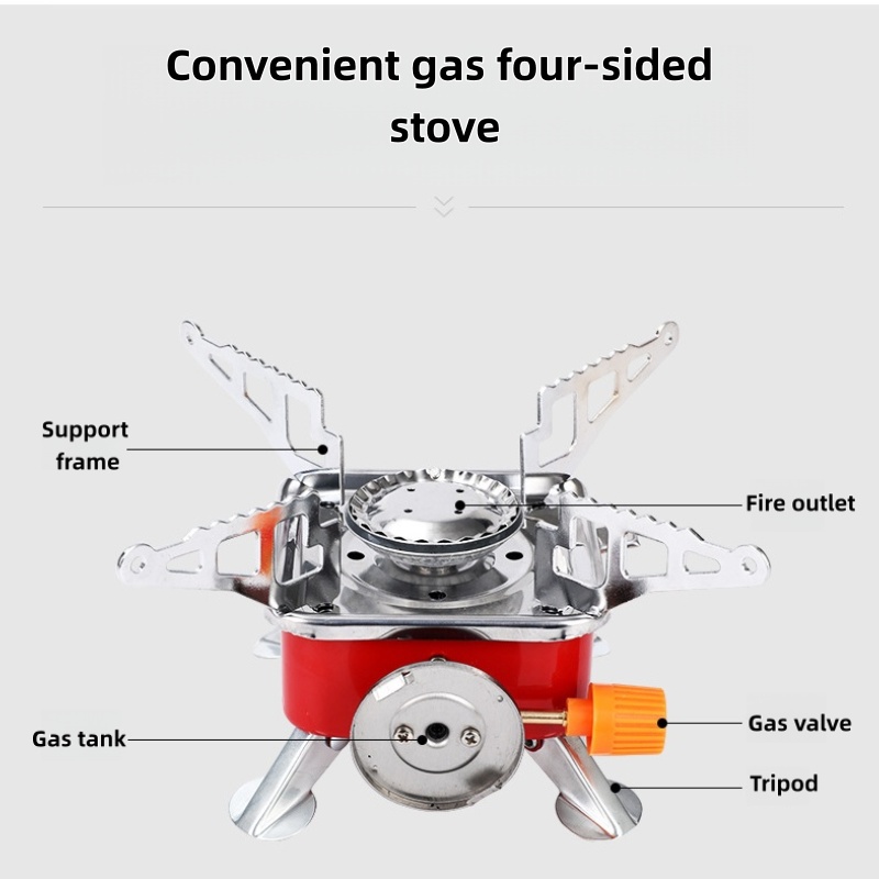 Outdoor Mini Square Stove Camp - Camping Cooking Grate recension och pris