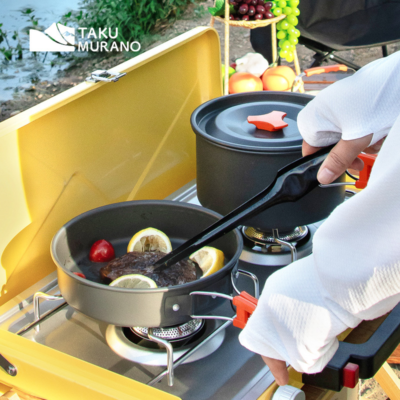 Camping Cookware Set Outdoor C - Camping Cooking Pots And Pans recension och pris