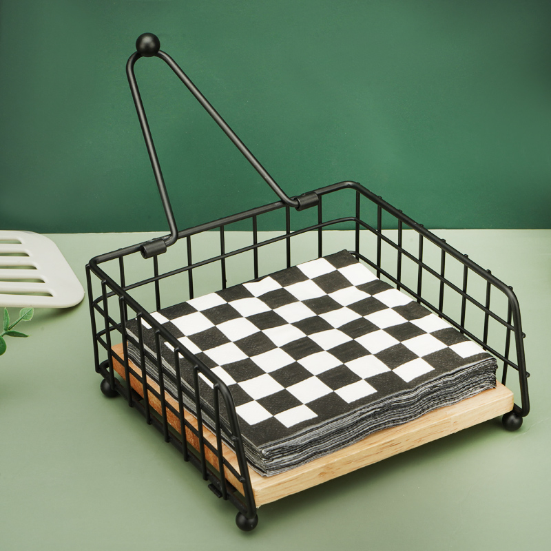 Square wooden napkin holder, s - Camping Cooking Utensil Holder recension och pris