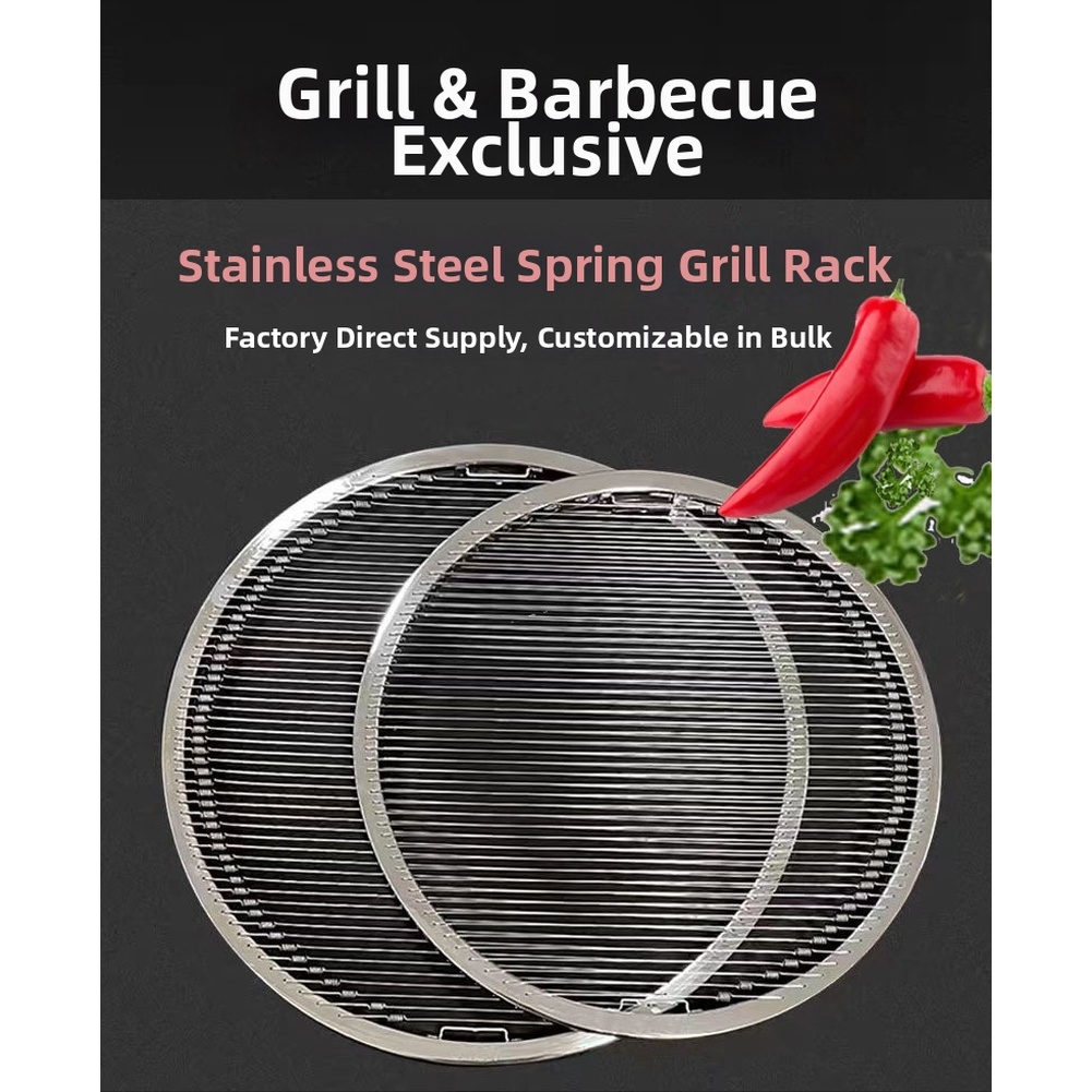 Stainless Steel BBQ Grill Net  - Camping Cooking Grate recension och pris
