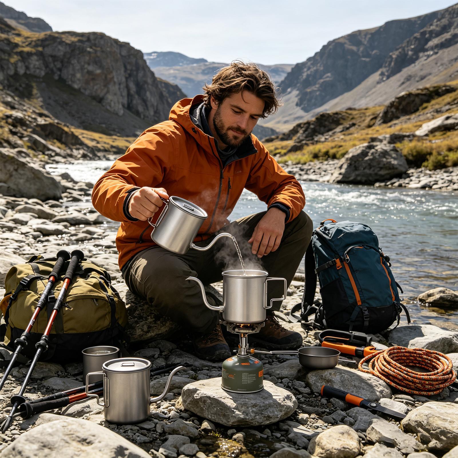 420ml Titanium Coffee Pour Ove - Camping Cooking Top recension och pris