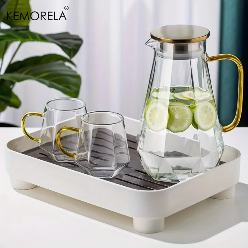 1PCS Diamond Texture Glass Tea - Camping Cooking Pot Set recension och pris