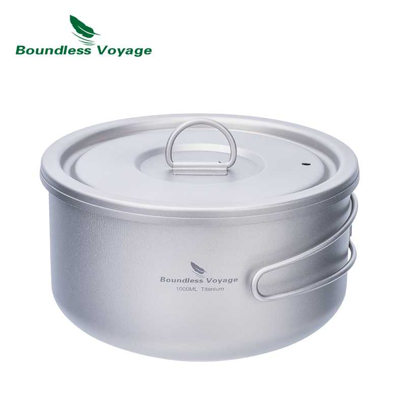 Boundless Voyage Titanium Camp - Camping Cooking Pan recension och pris