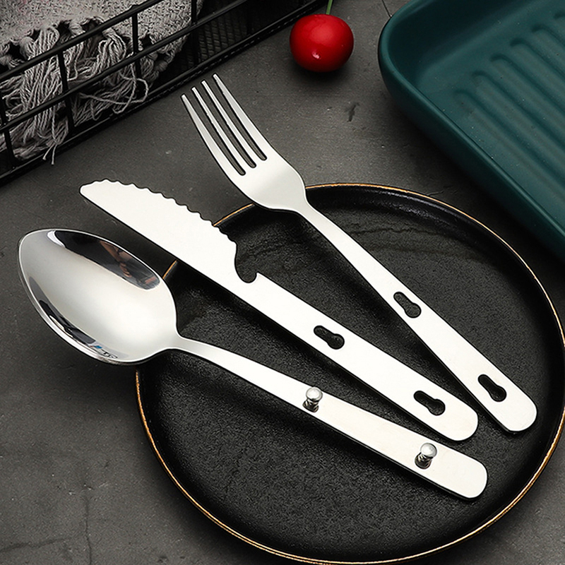 3pcs/set Portable Stainless St - Camping Cooking And Dining Set recension och pris