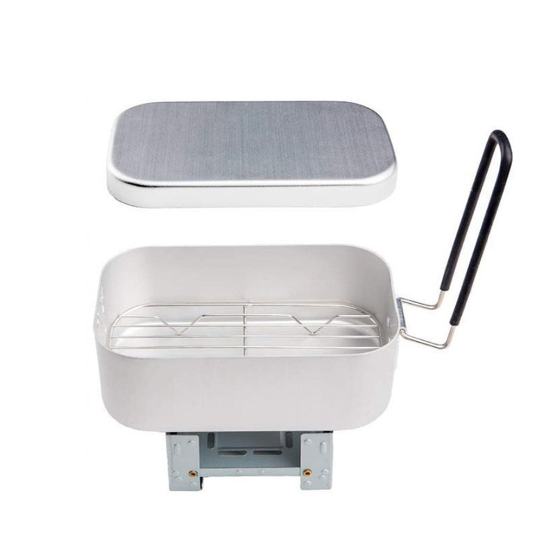 Outdoor Aluminium Mess Kit, St - Camping Cooking Kit Box recension och pris