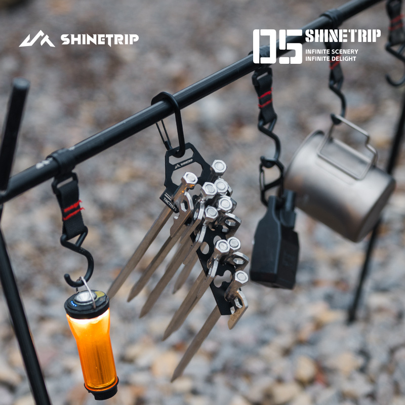 ShineTrip Outdoor Ground Stake - Camping Cooking Utensil Holder recension och pris
