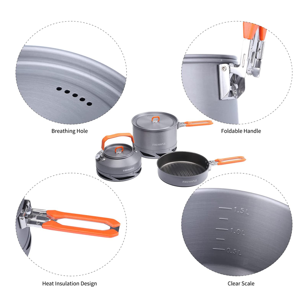 Fire Maple Camping Cookware Ut - Camping Cooking And Dining Set recension och pris