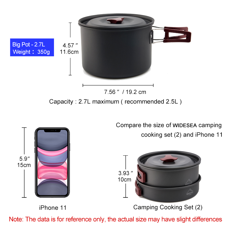 Widesea Camping Cookware Set O - Camping Cooking And Dining Set recension och pris