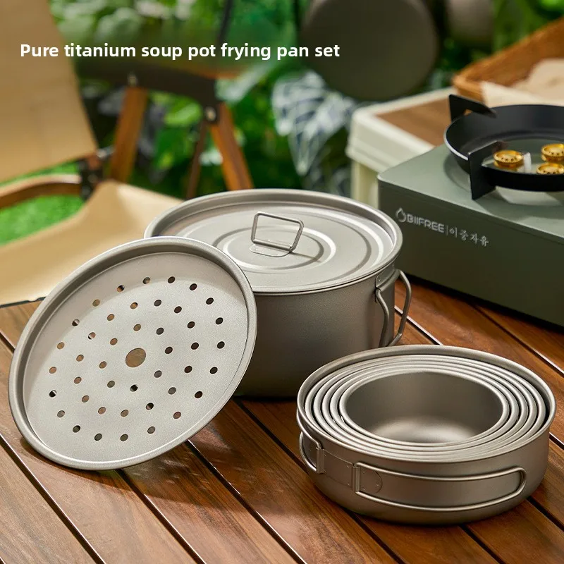 Titanium Outdoor Pot Set Picni - Camping Cooking Pot Set recension och pris