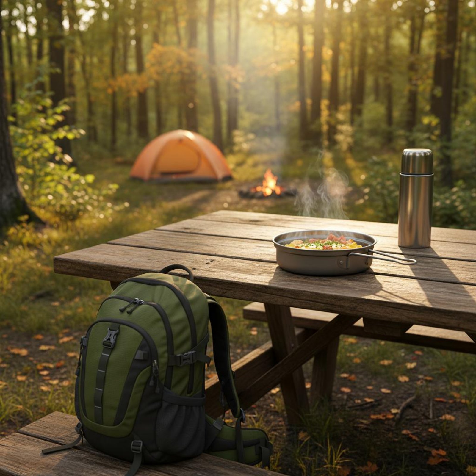 2 Pieces Metal Camping Cook Se - Camping Cooking And Dining Set recension och pris