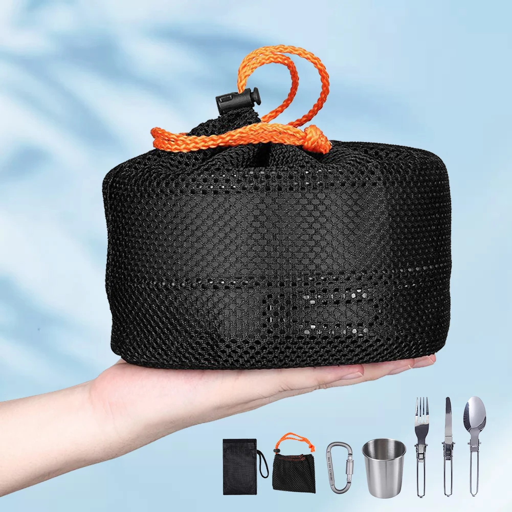 Camping Cookware Kit Kettle Po - Camping Cooking Pot Set recension och pris