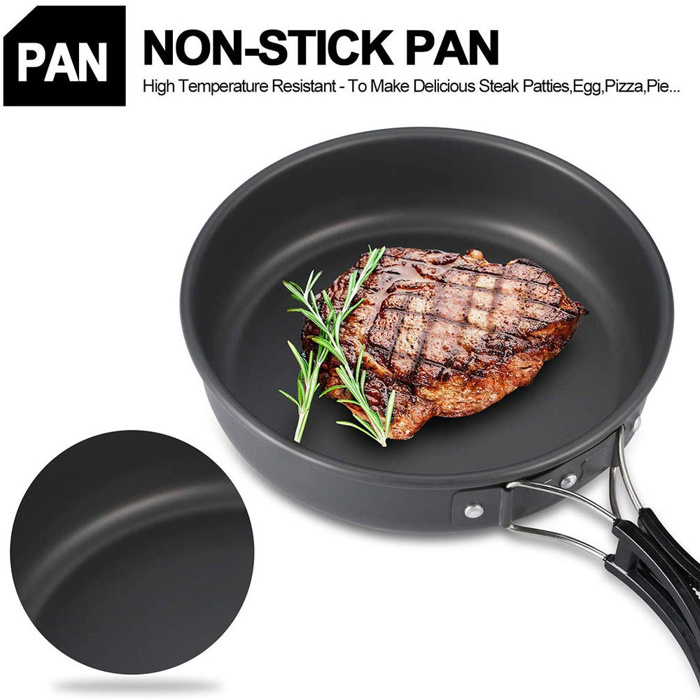 Outdoor Camping Cookware Set M - Camping Cooking Pot Set recension och pris