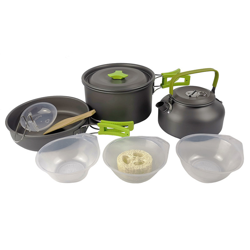 Outdoor Camping Cookware Kit A - Camping Cooking Kit Box recension och pris