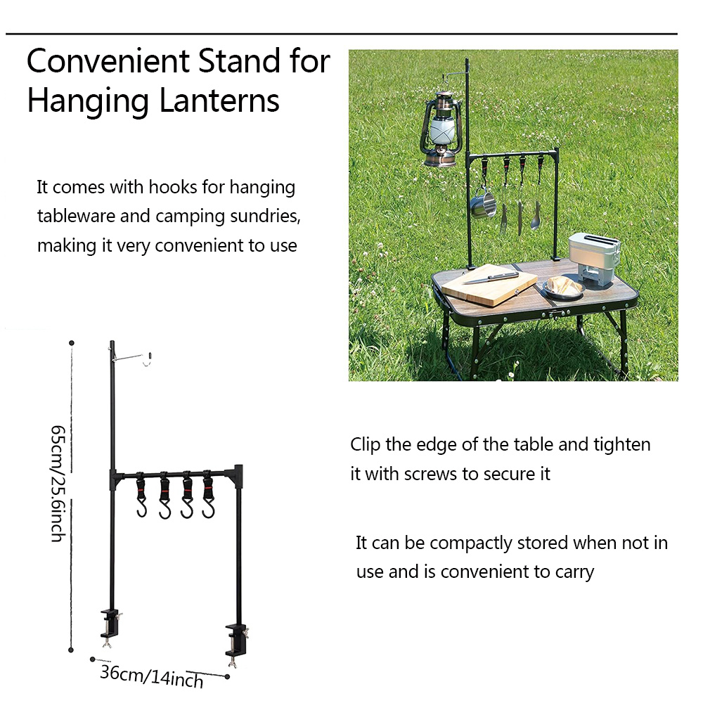1Set Camping Portable Shelf La - Camping Cooking Utensil Holder recension och pris