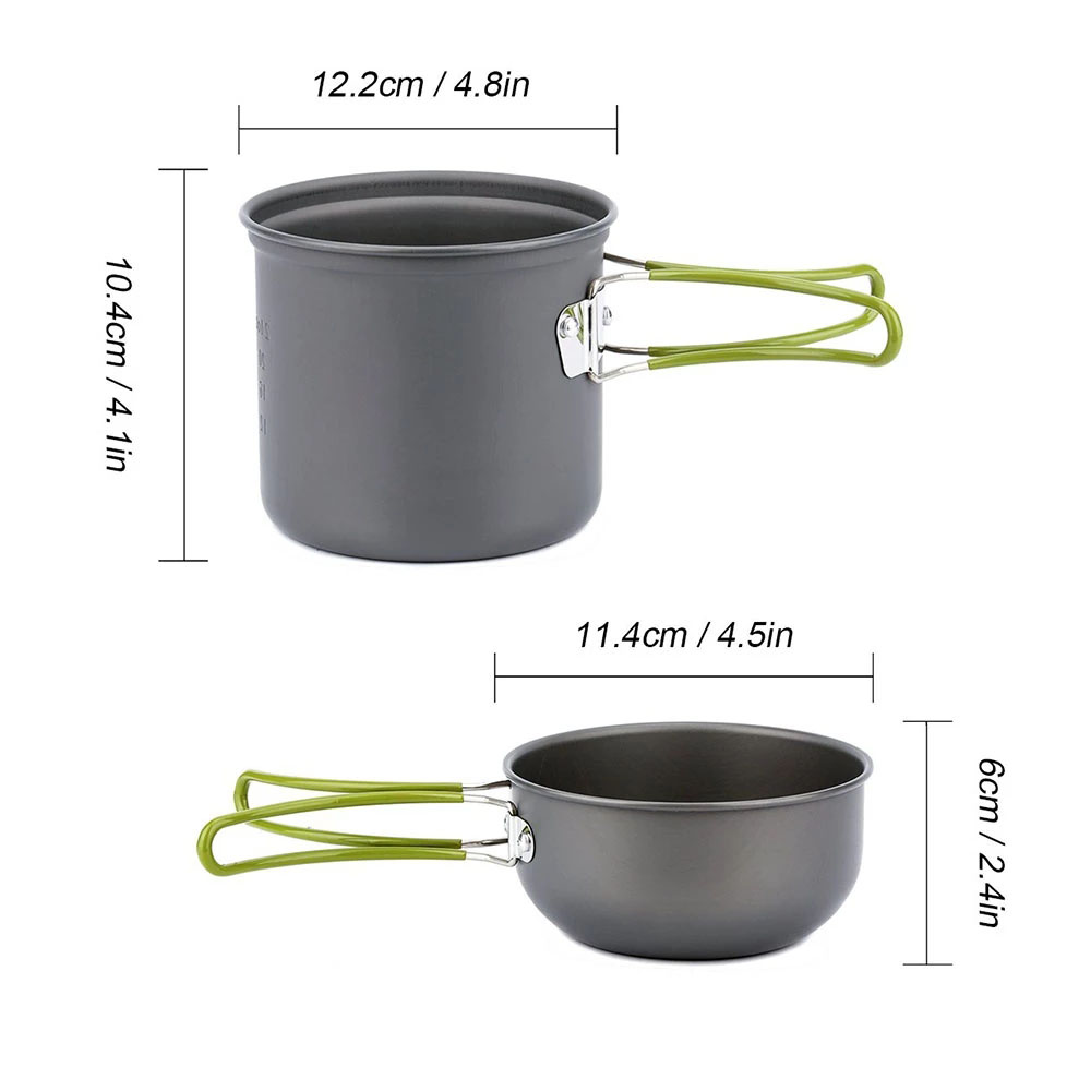 Camping Cookware Kit with Stov - Camping Cooking Pot Set recension och pris