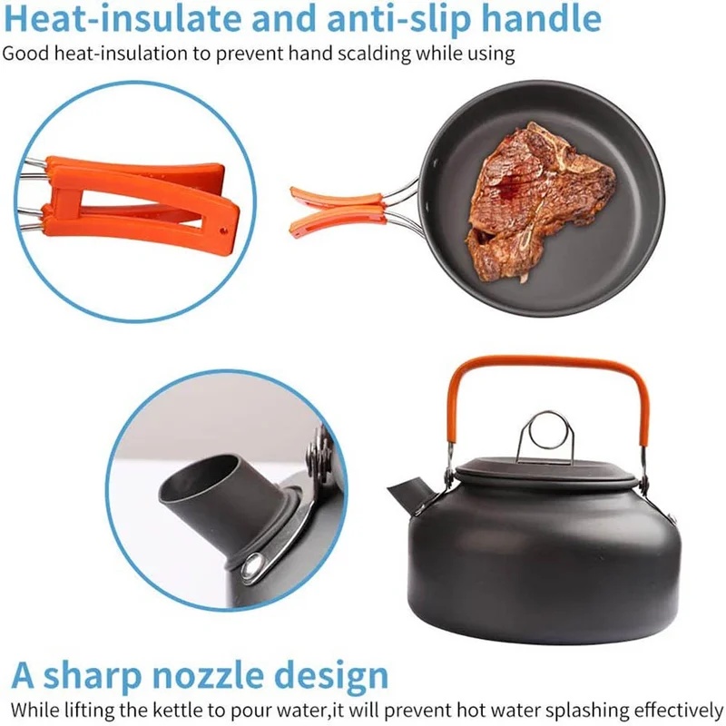 Camping Cooking set Camping Co - Camping Cooking Pot Set recension och pris