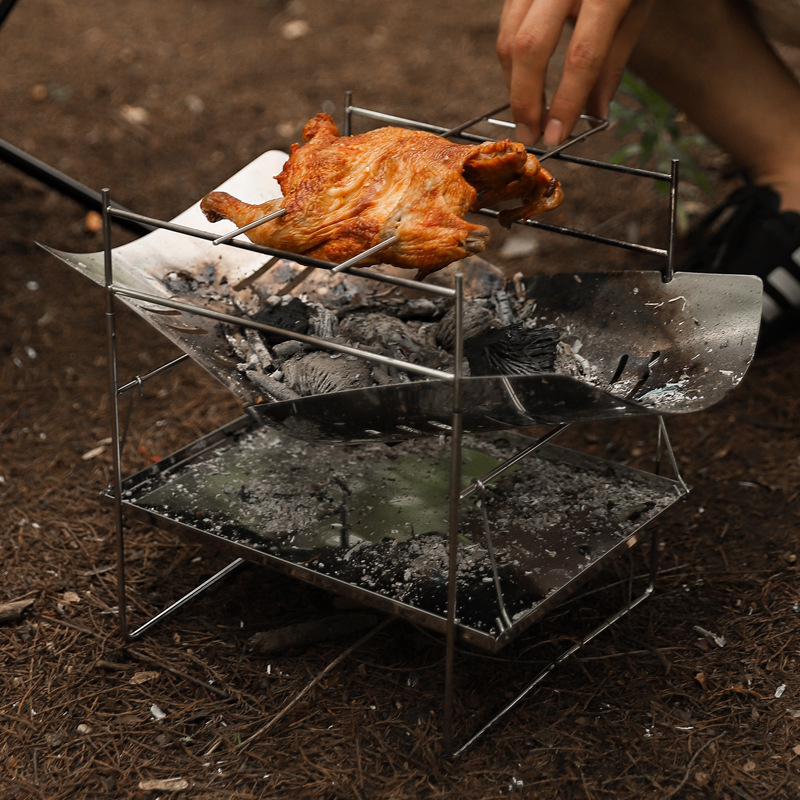 Wood Burning Camping Stove Por - Camping Cooking Grate recension och pris