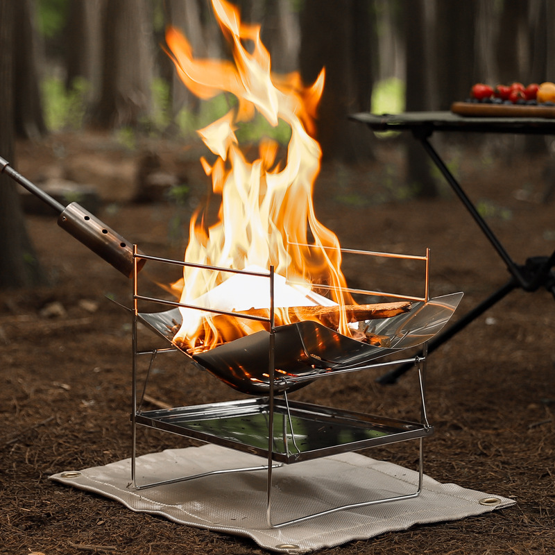 Wood Burning Camping Stove Por - Camping Cooking Grate recension och pris